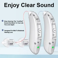 Rechargeable Hearing Aid Digital BTE Hearing Aids Adjustable Tone Sound Amplifier Portable Deaf Elderly digital Hearing Aid 1
