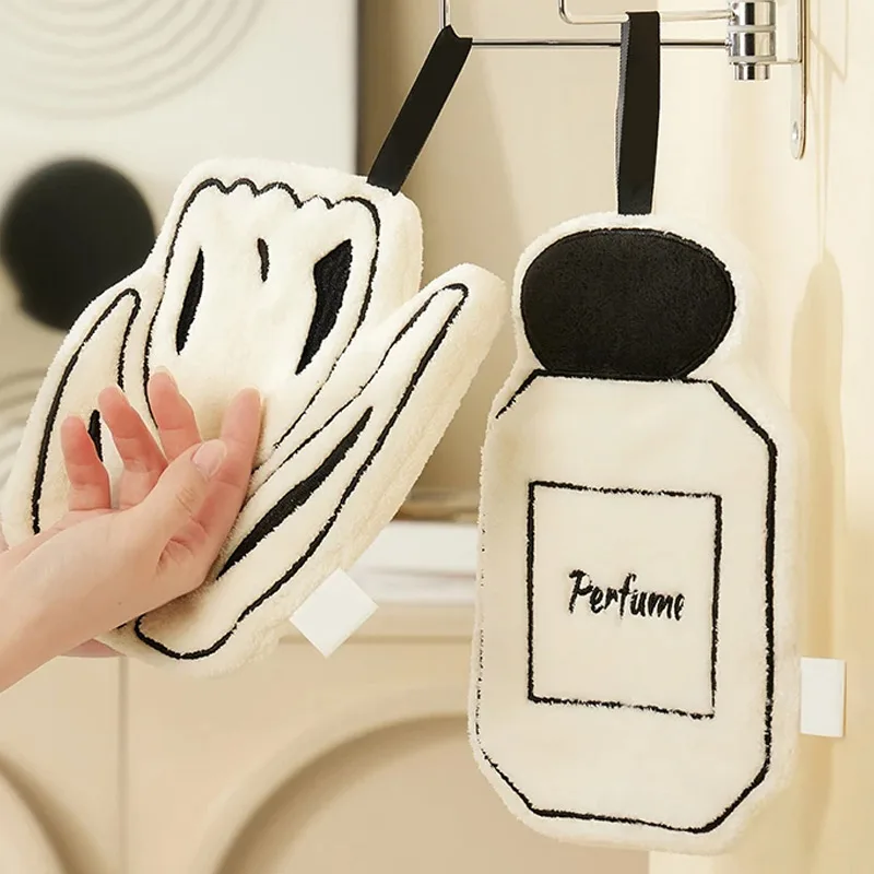 

Подвесное маленькое квадратное полотенце, Двухслойное, утолщенный носовой платок, быстросохнущее, тонкая вышивка, ванная комната, бытовая техника