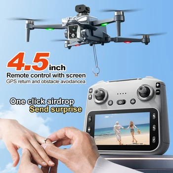 Drone con Fotocamera 8K K18 Max 360 del 2026 °   Drone con Evitamento Ostacoli, Riprese Panoramiche, 5G, GPS, Motore Brushless e Telecomando con Schermo