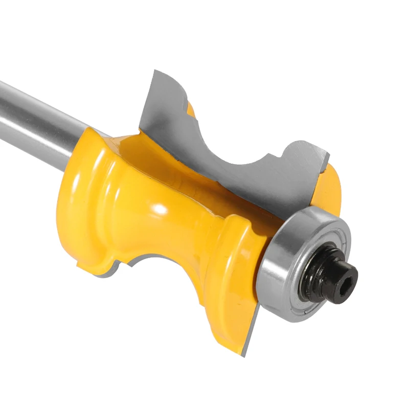 Milling Cutter 6.35MM 8MM 12MM 12.7MM Bull Nose Molding Handrail Router Bits Woodworking Milling Cutter for Wood Face Mill End Mill