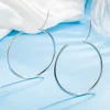 3/4/5/6CM Round Hoop Earrings  925 Sterling Silver For Women Fashion Party Luxury Quality Jewelry Accessories Christmas 4