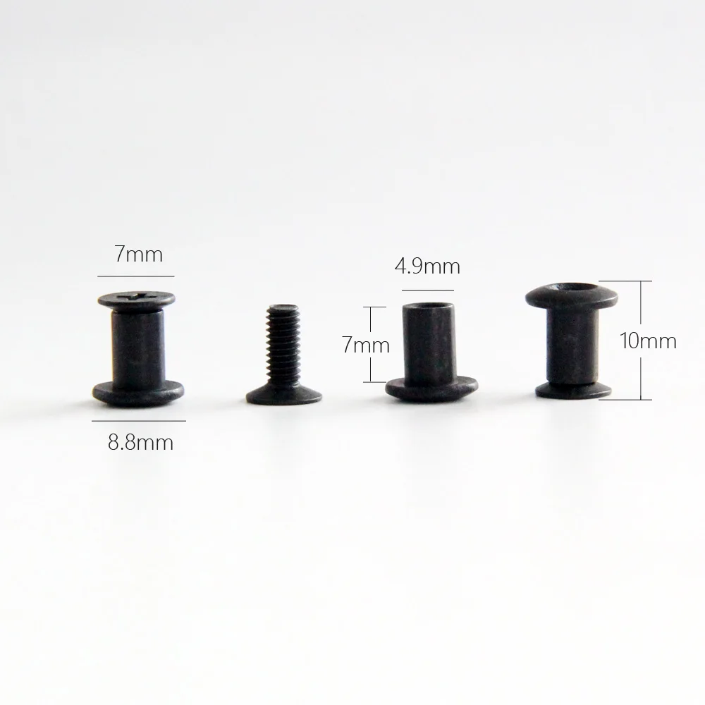 Gun Holster 50pcs/lot Chicago Flat Cross Head With Washer Screw Set Mounting Hardware DIY Sheath Holster