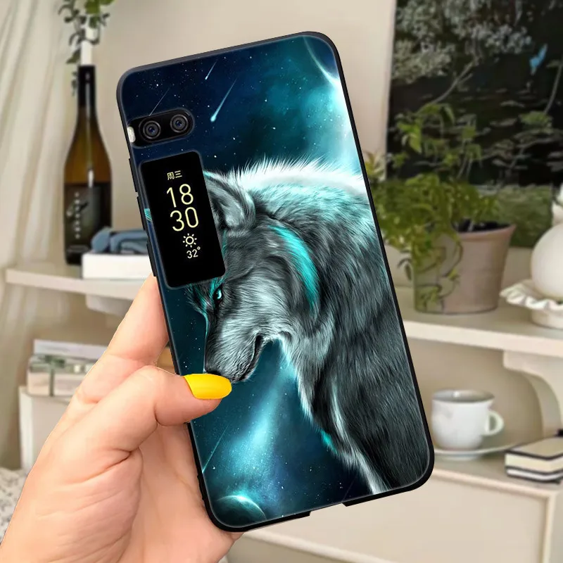 Marble Wolf Cute Silicone Soft TPU Phone Cover Case