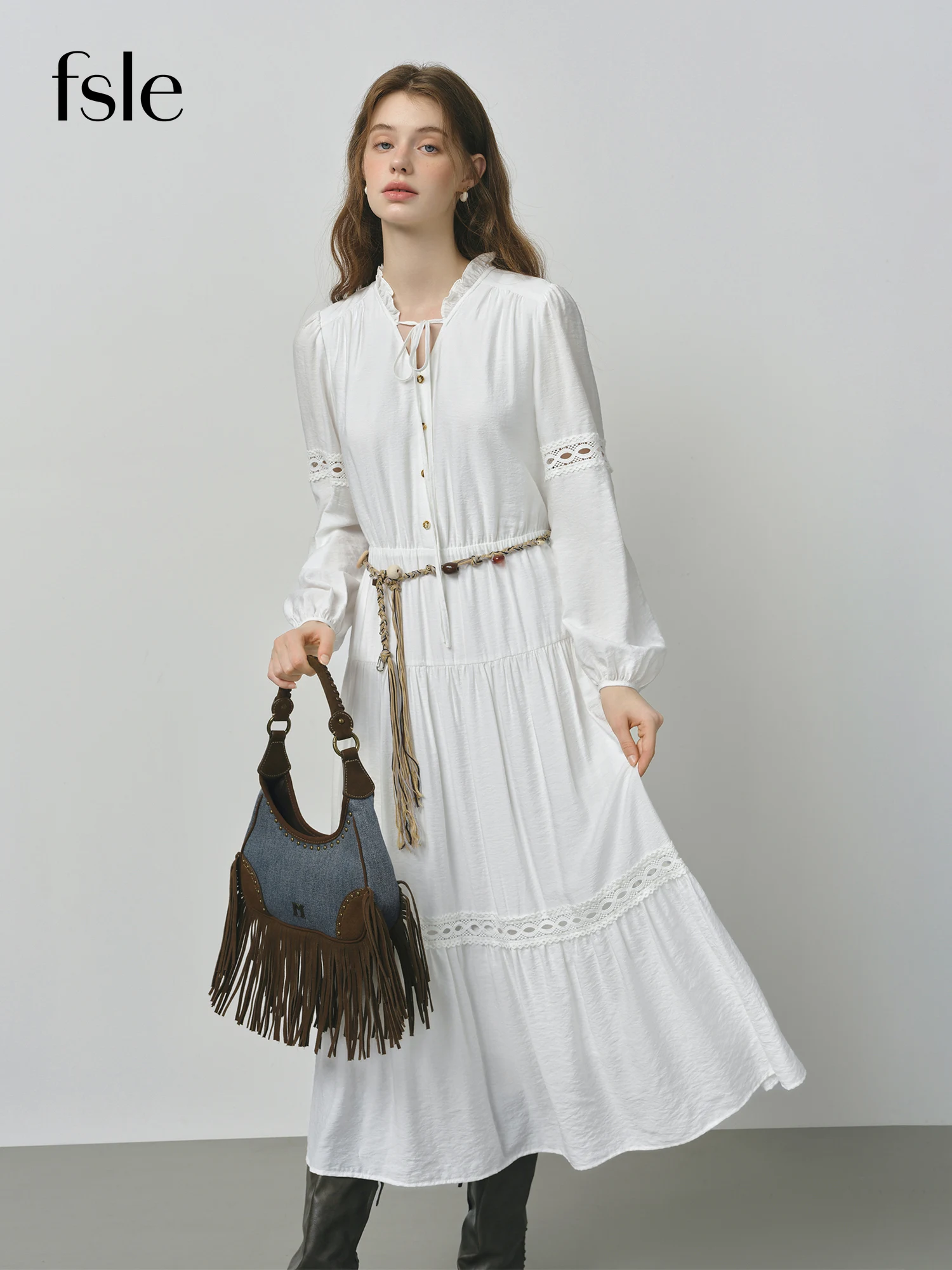 open lace back dress Ready-to-Wear Resort 2025 Look 3 – ELIE SAAB