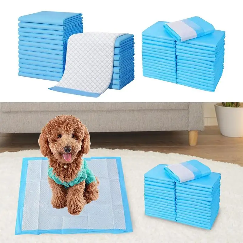 50/100 Pcs Pee Pads for Dogs Super Absorbent Pet Training Pads Potty Pads for Dogs Floor Pee Protector Leakproof Pet Diaper Pads