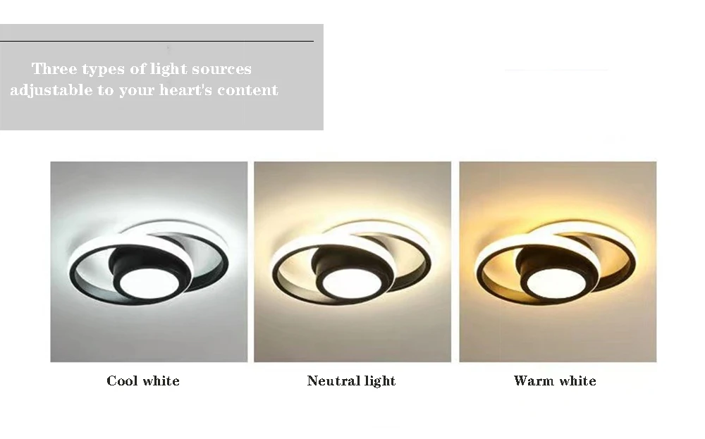 Description Picture 3 of itemModern LED Ceiling Light Square Round Fixtures Corridor Entryway Aisle Indoor Remote Control Led Home Decor Lamp Lighting Lustre