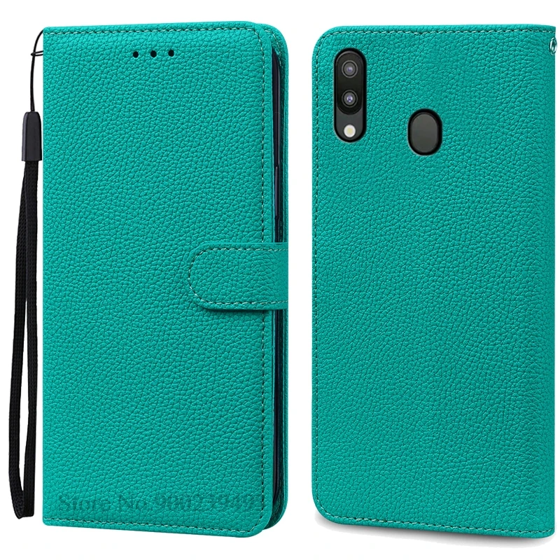 Leather Wallet Case for Samsung Galaxy M20 - Flip Cover & Card Holder