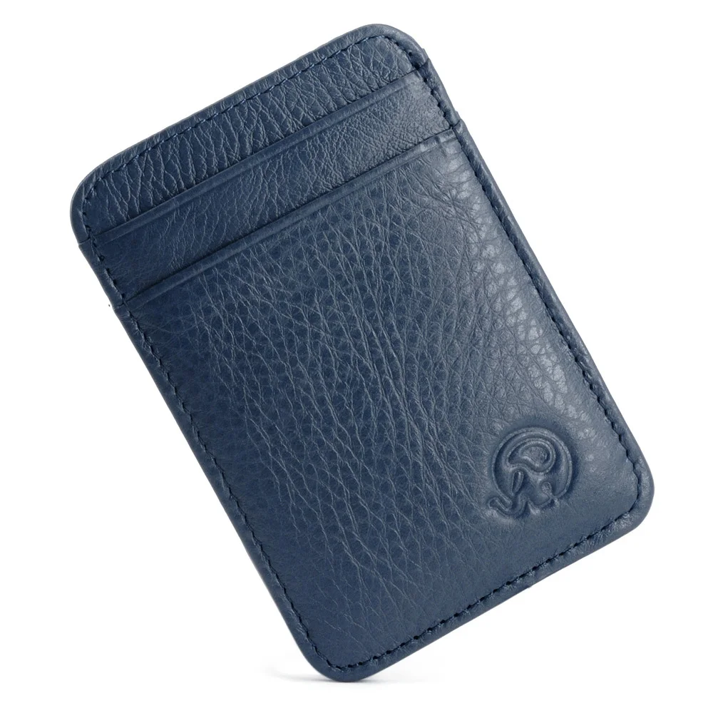 Genuine Leather Slim Card Holder Wallet