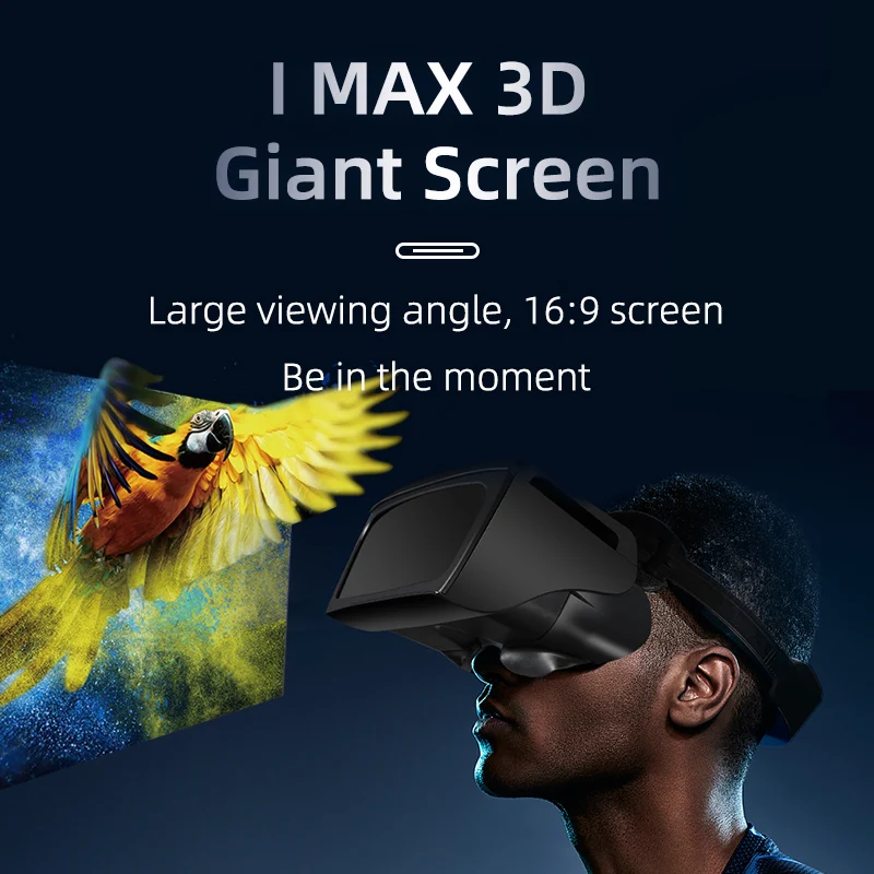 VR Glasses Headset GiAi Virtual Reality Glasses for Mobile Phone and 3D Camera