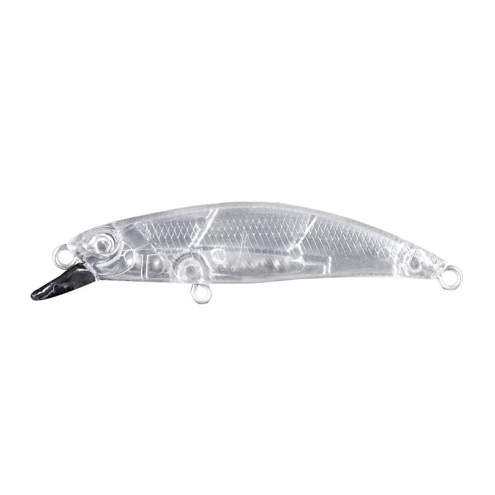 10pcs/7CM Blank Lure Unpainted Bait Body Fishing Bait Crankbait wobbler Artificial Plastic Hard DIY Tackle