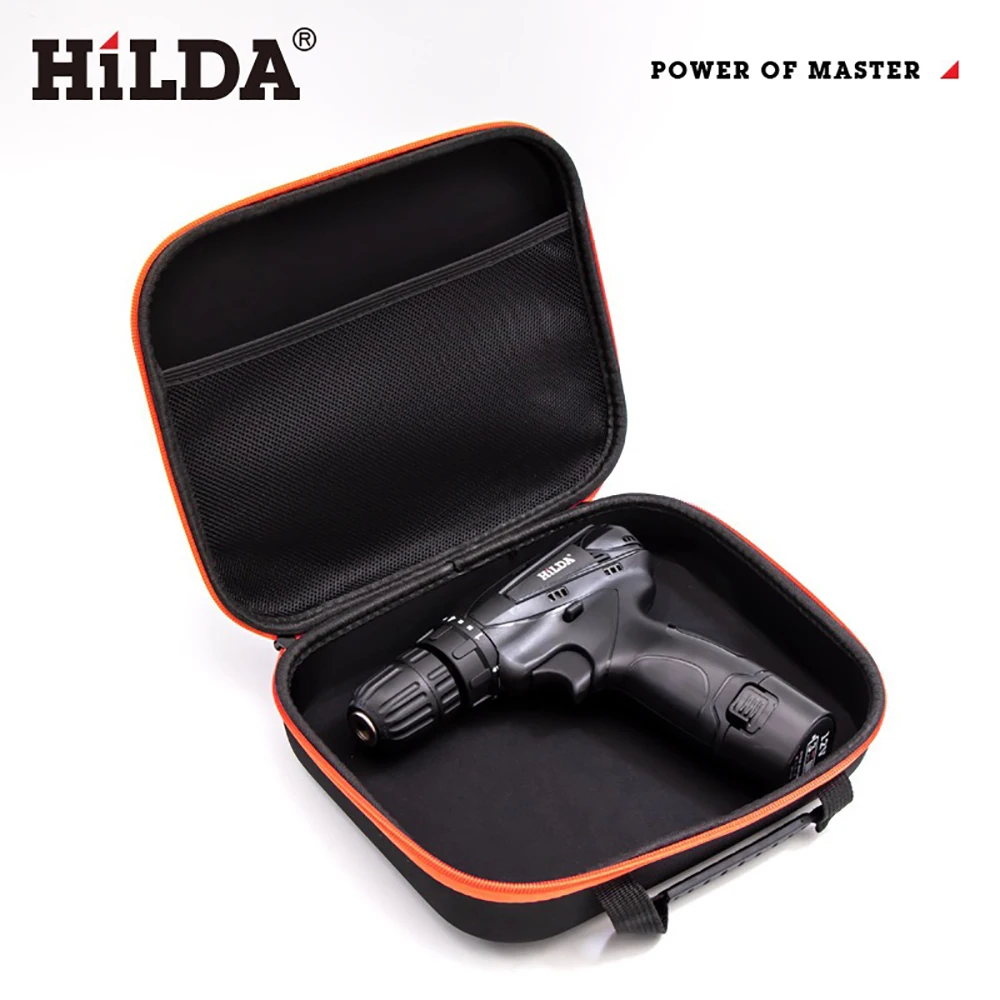 HILDA 도구 가방 툴킷 대용량 박스 옥스포드 천 가방 전기 드릴 하드웨어용 가정용 보관 가방 충격 방지 도구 휴대 가방