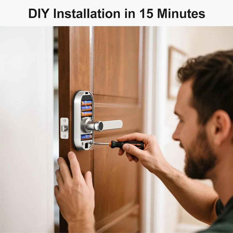 Smart WiFi Fingerprint Keypad Door Lock