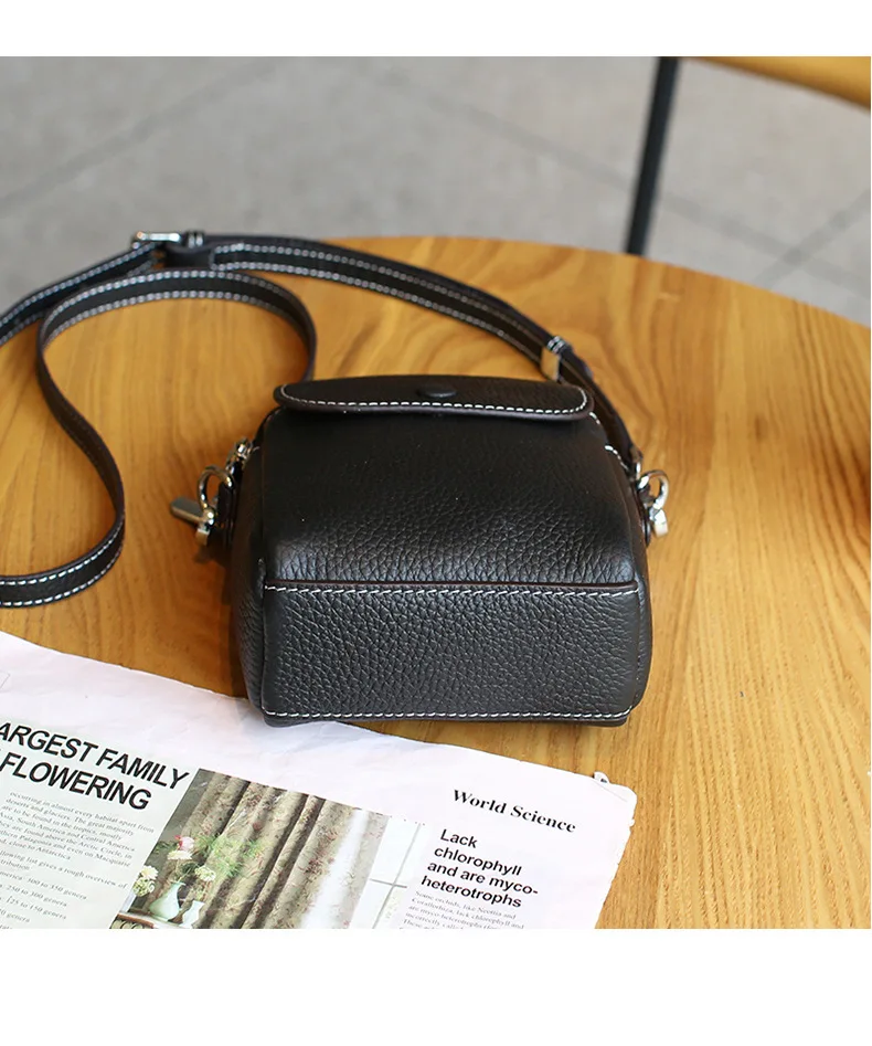 2023 Summer New Women's Real Cowhide Phone Bag Fashionable Versatile Shoulder Crossbody Bag Lady Casual Purse Genuine Leather