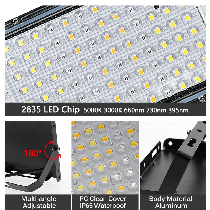 50W 100W 150W LED Grow Light With Tripod Stand Full Spectrum Sunlike LED Phyto Lamp For Indoor Greenhouse Plant Growth Lighting