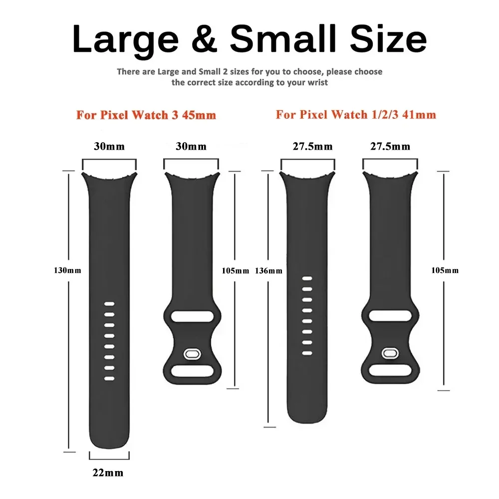 Premium Silicone Sports Strap for Google Pixel Watch – Elegant Wristband Accessory
