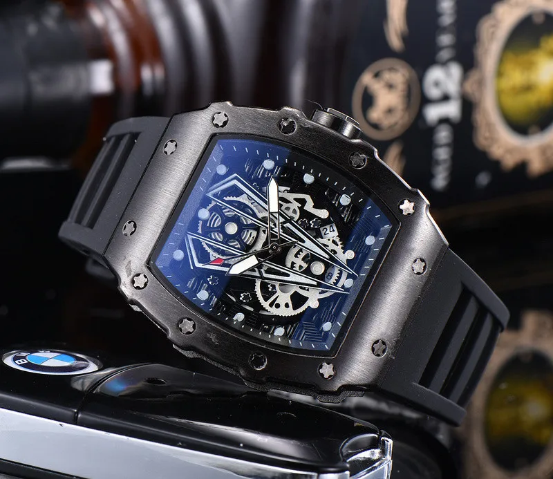 2022 Men's Watch RM Luxury Watches Casual Automatic Calendar Men's Watch Sports Quartz Chronograph 
