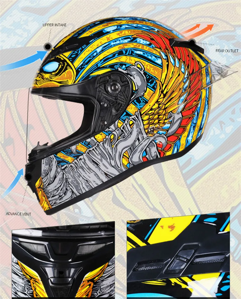 Full Face Palm Drawing Motorcycle 