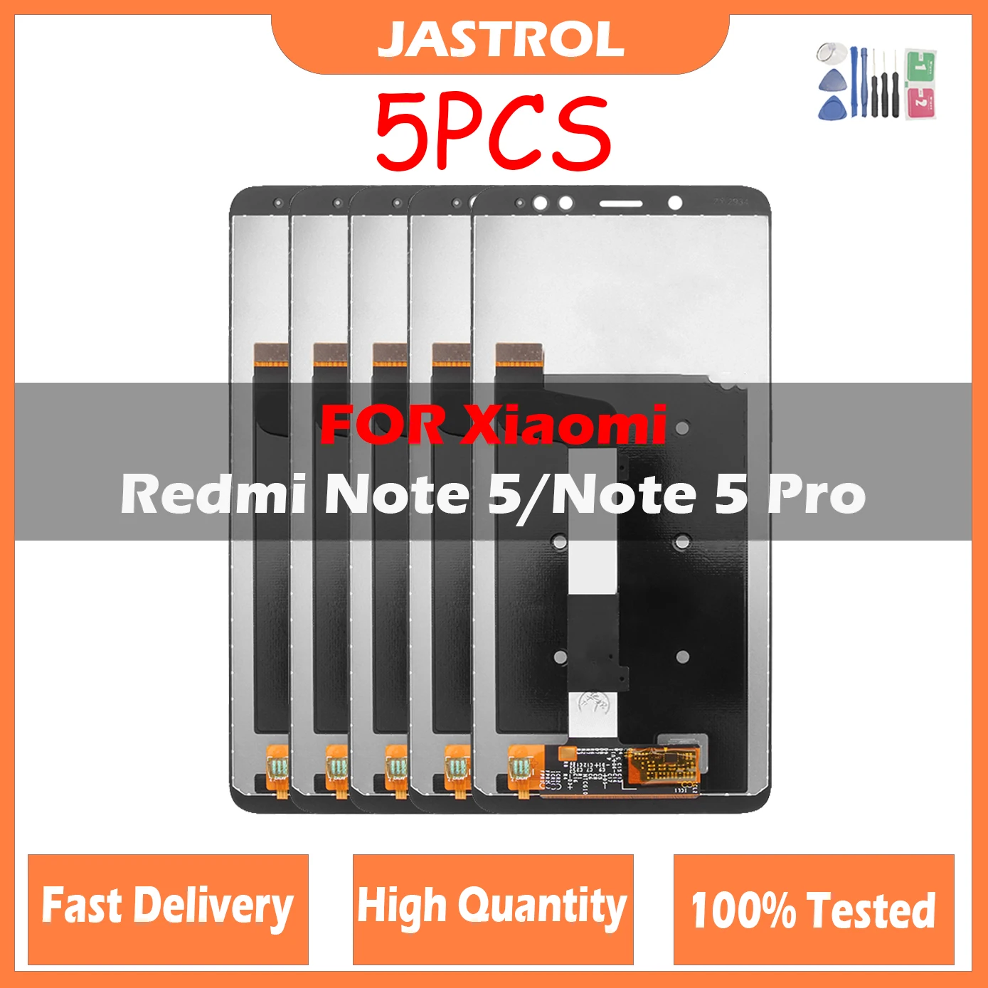 5 Pz/Lotto Lcd Per Xiaomi Redmi Note 5 Pro Display Lcd Touch Screen Per Redmi Note 5 Lcd Digitizer Assembly Mei7S Parte Di Ricambio