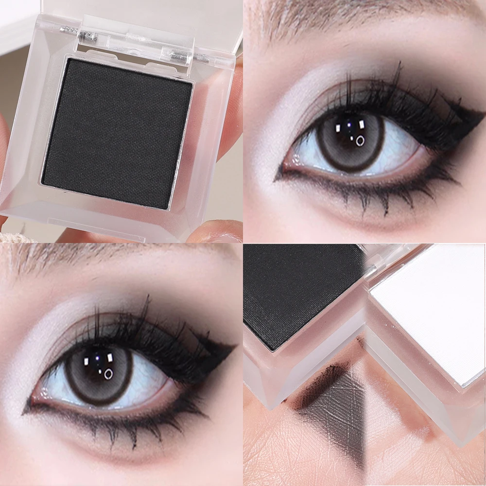 

Monochrome Eye Shadow Highlighter Palette Clear Highlighter Powder Face Illuminator High Gloss Cosmetic Contour Brighten Makeup