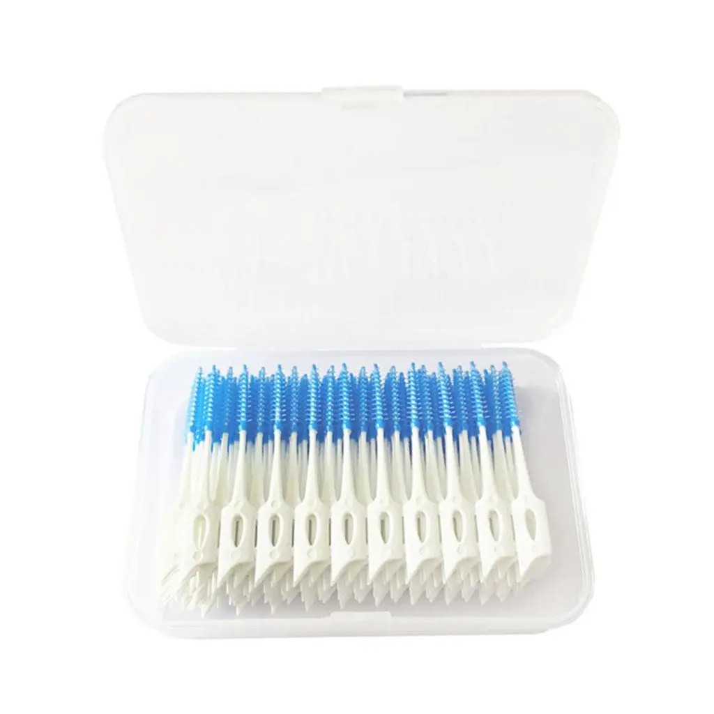 160 lot Portable Travel Dental Interdental Brush Toothpick w/Lids Oral Care