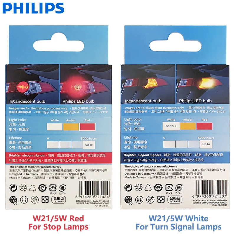 Philips Ultinon Pro6000 LED lampe de signalisation automobile (W21/5W white