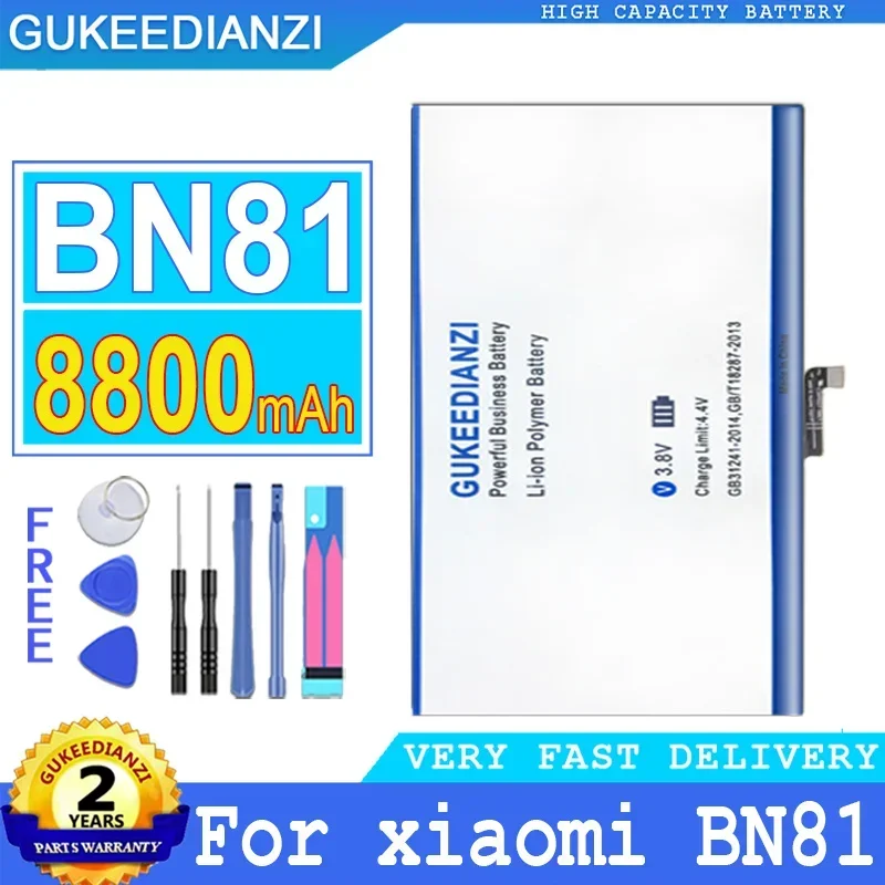 

Replacement Mobile Phone Batteries 8800mAh For xiaomi Mi BN81 Cellphones Portable Battery
