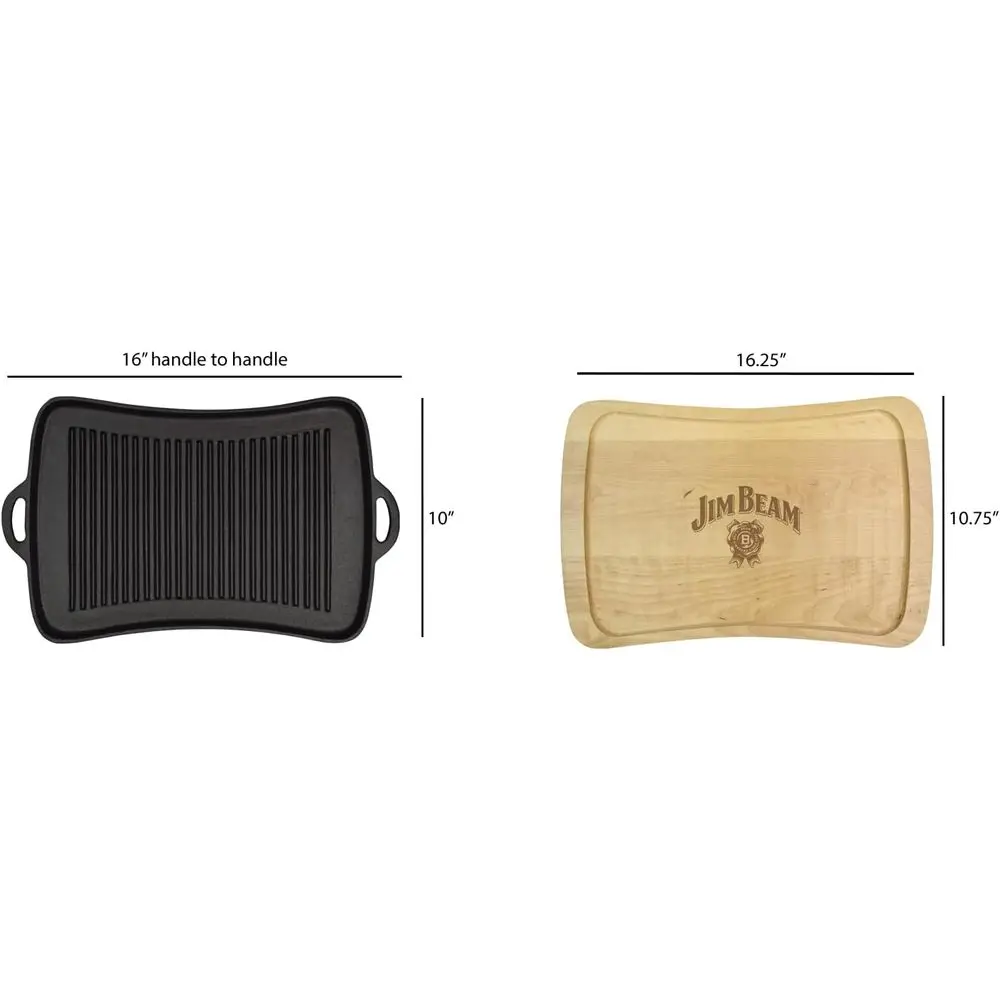 Cast Iron Skillet with Wooden Trivet 6