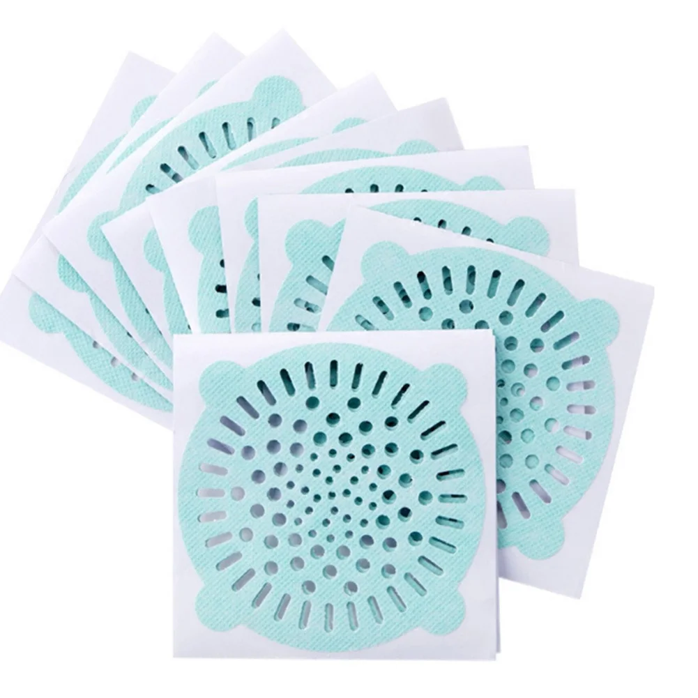 

Disposable Sink Strainer 10/20/50/100PCS Hair Stoppers Catchers Shower Drain Sticker Floor Filter Paper Cover