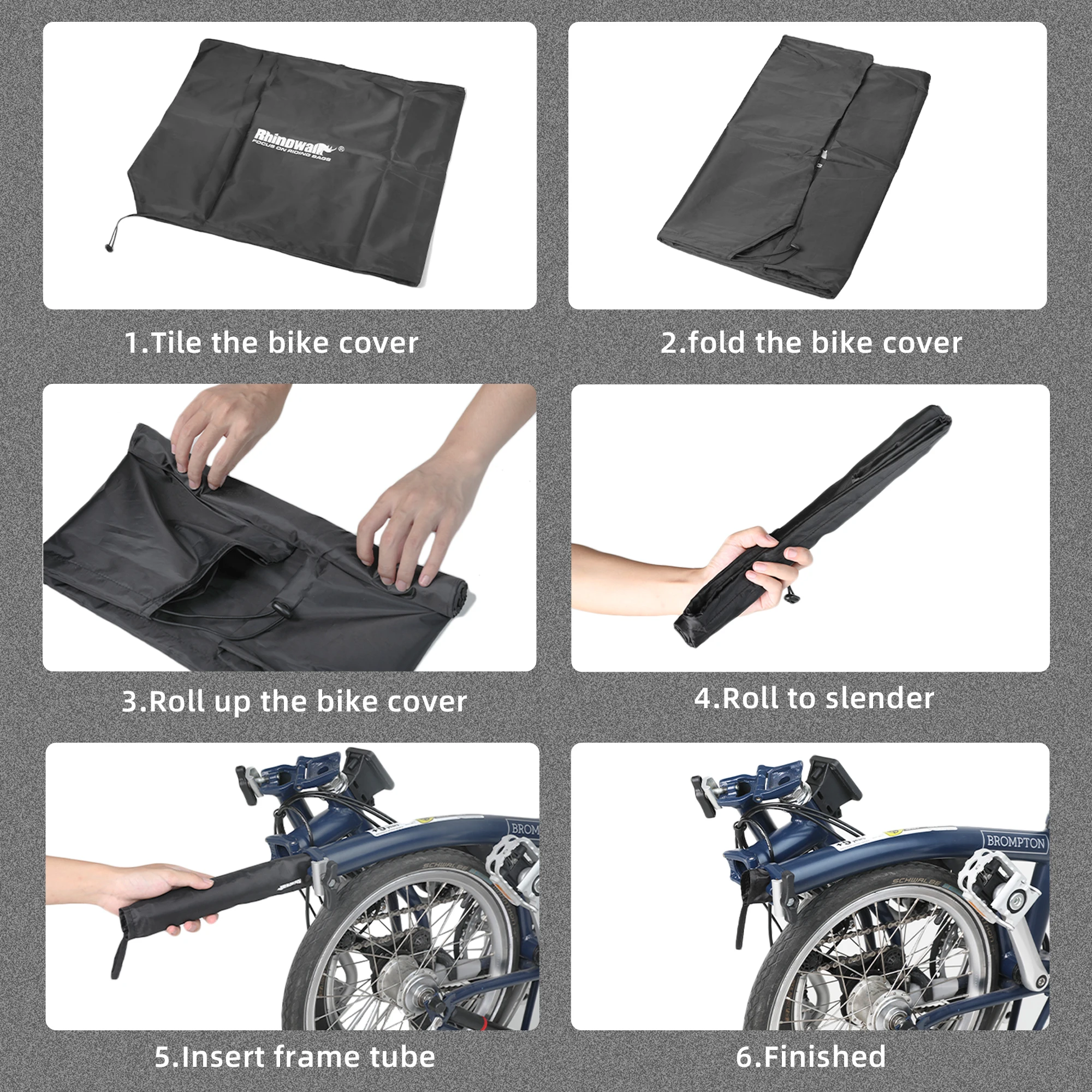 Rhinowalk Folding Bike Cover For Brompton Lightweight