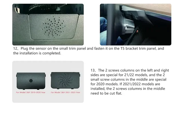 Supporto Schermo Girevole Per Tesla Model Y/Model 3 - Regolazione 30&deg; Destra/Sinistra E 15&deg; Alto/Basso