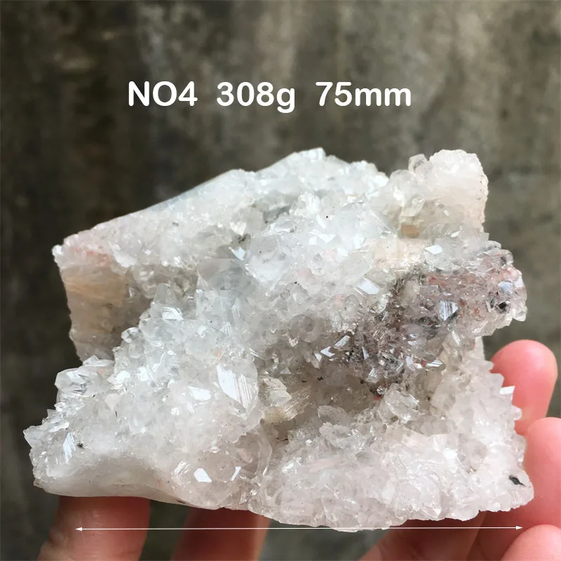 Natural Stone Cluster Minerals Apophyllite Raw Shining Crystal Quartz Specimen Healing Crystals Room Decor Spirit Gifts#3 3
