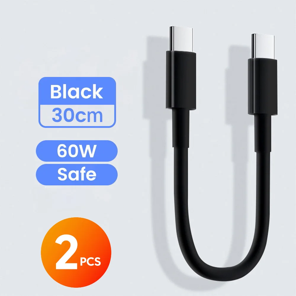 ตัวเลือกสินค้า สายชาร์จ USB-C เร็วแรง 0.28 เมตร ชาร์จ PD60W ได้ทุกแบรนด์