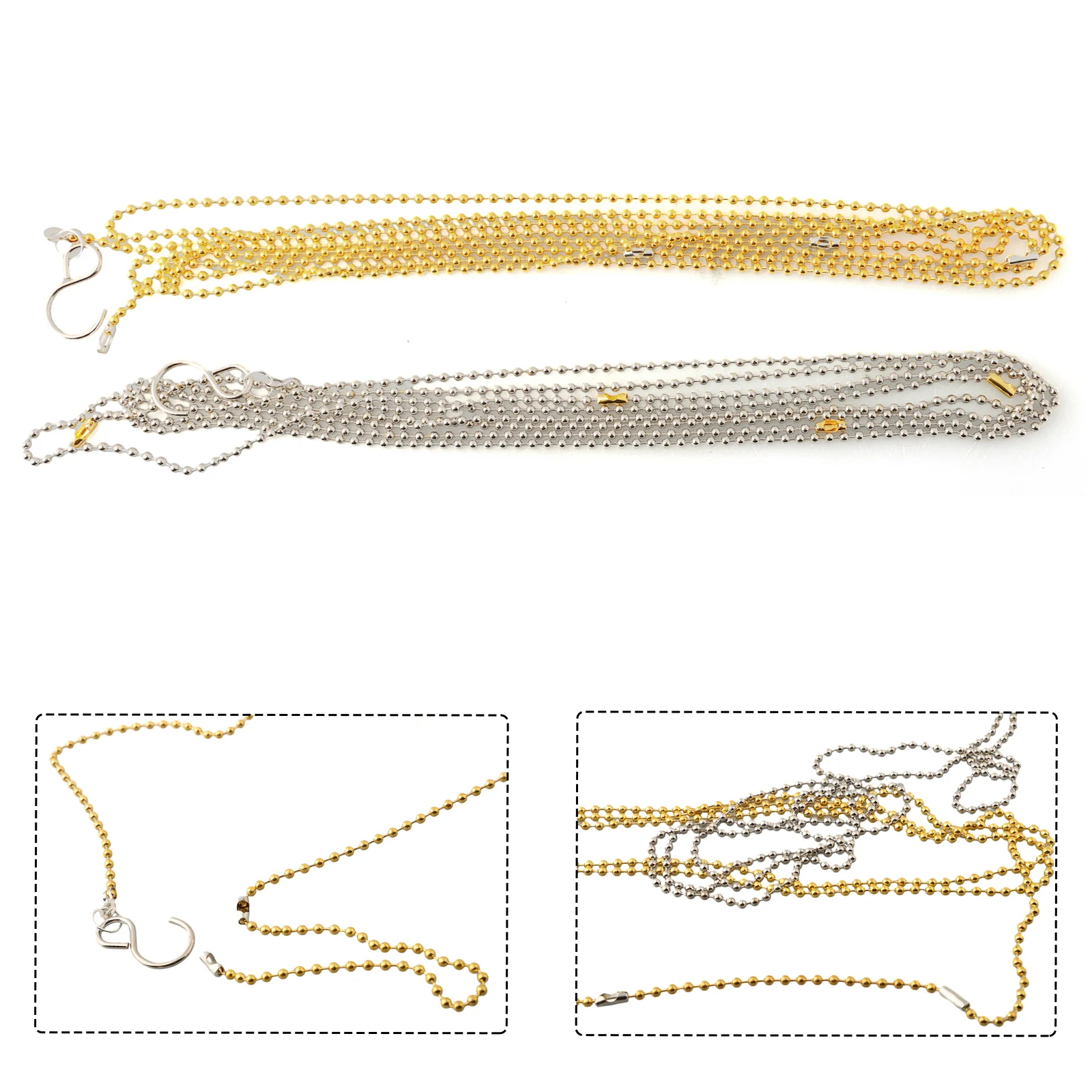 2pcs Volleyball Nets Height Measuring Tools Chain Setter Measuring Chains Height Adjuster Referee Volleyball Tools Team Sports