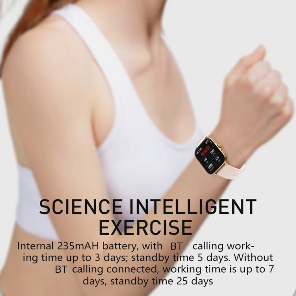 Bluetooth Answer Call Ip67 Waterproof Heart Rate Sleep Tracking Ai Voice Control