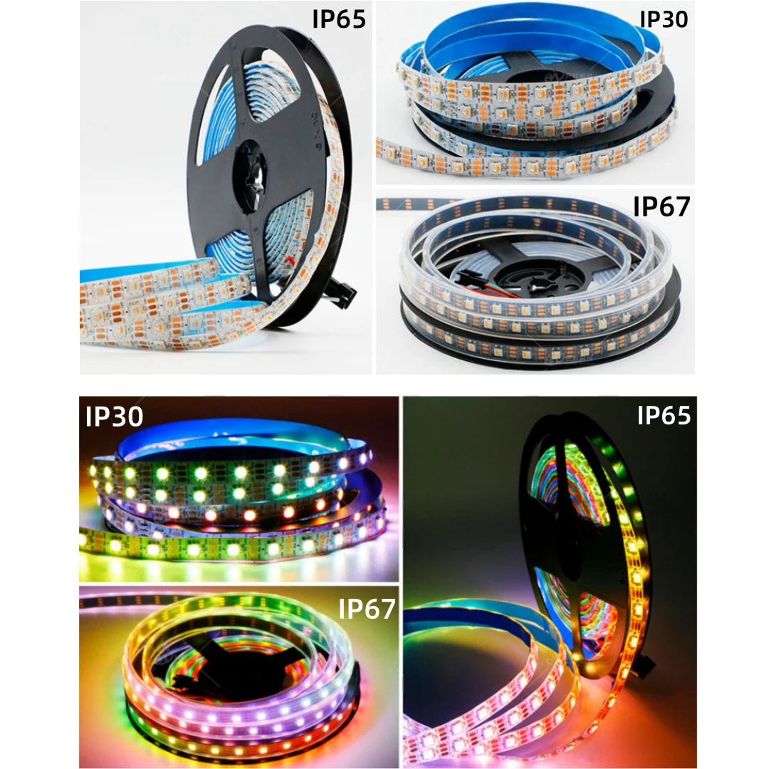 DC5V SK6812 RGBW/RGBWW Led Strip 4 in1 WS2812B IC 30/60/144Leds/m Individual Addressable Smart Led Pixel Light 1M/3/4/5Meters