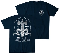 Always Forward Valhalla Warrior Odin Thor Viking Tactical T-Shirt 100% Cotton O-Neck Short Sleeve Casual Mens T-shirt Size S-3XL
