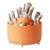 Makeup Brush Holder Organizer 360° Rotating Countertop Makeup Brush Organizer 5 Slot Makeup Organization and Skincare Storage 4