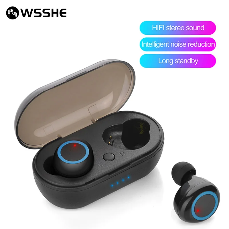 

Y50 TWS Bluetooth Earphone Touch Control Wireless Headphones Outdoor Sports Headset With Microphone Deep Bass Earbuds