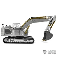 In Stock LESU 945 1/14 Metal RC Hydraulic Excavator Remote Controlled Digger Black Tracks Model Kits New Model Light Toys 1