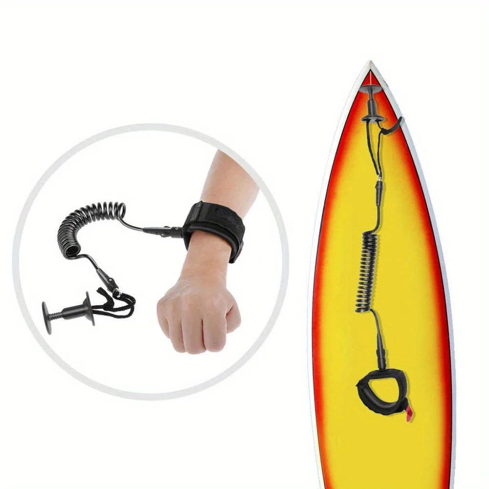 Surfboard Elastic Safety Rope 1PC Sup Hand Leash Cord Strap Waterskiing Surfboard Accessories