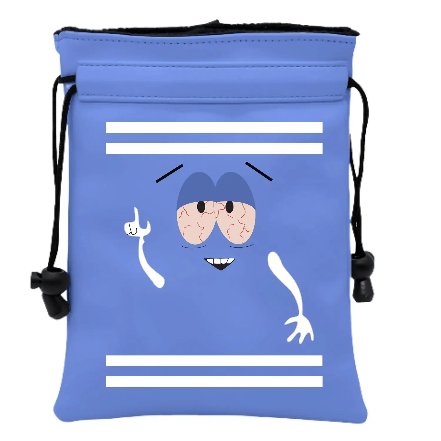 Funny Golf Valuables Pouch, PU Leather Golf Tee Pouch with Drawstring Closure Golf Ball Handbag Portable Ball Pouch