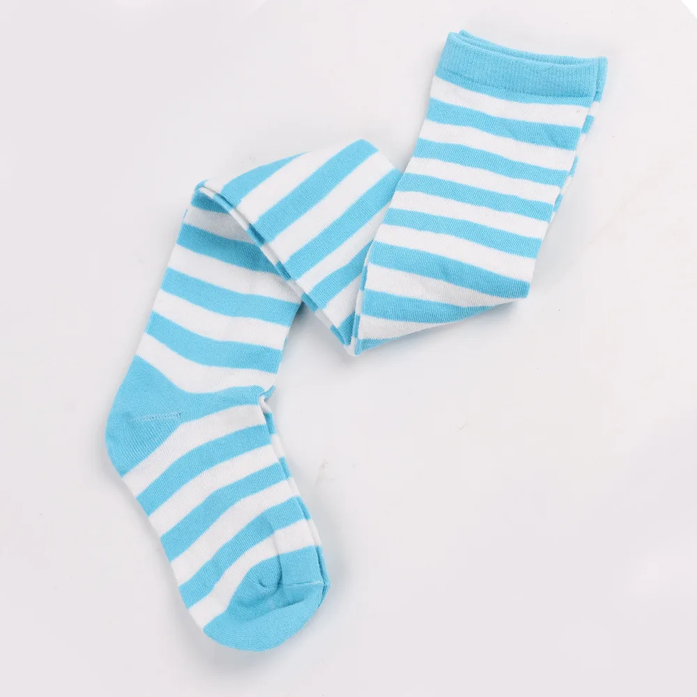 Gestreifte lange Socken für Damen, über dem Knie, hohe Strümpfe, Weihnachten, Halloween, Cosplay, Anime, Performance, Party, Nadelstreifen-Socken, Geschenke, Neu – Detail 8