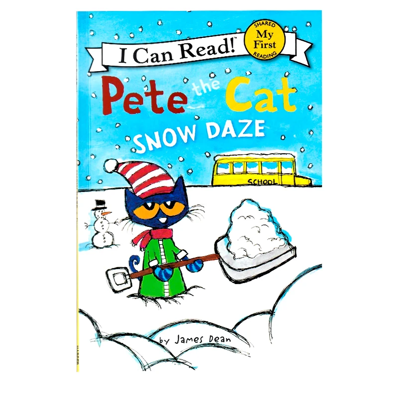 

Книга Pete the Cat: Snow Daze: A Winter and праздничная для детей, книга на английском языке для детей в возрасте от 3 до 6 лет, книги с картинками 9780062404268