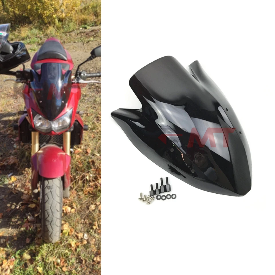 Pare-brise Moto Double Bulle Pour Kawasaki Z750/Z1000 (2003-2006) - Noir, Protection Vent Et Projections