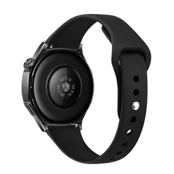 Women's Silicone Bracelet Band - 18mm, 20mm, 22mm - Versatile Wrist Strap - 22mm watch band (01 black)