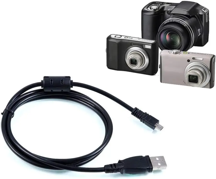 Replacement UC-E6 USB Cable Lead Battery Charger Camera Accessories for Nikon Coolpix S Series S3700 S6500, P Series P100 P530
