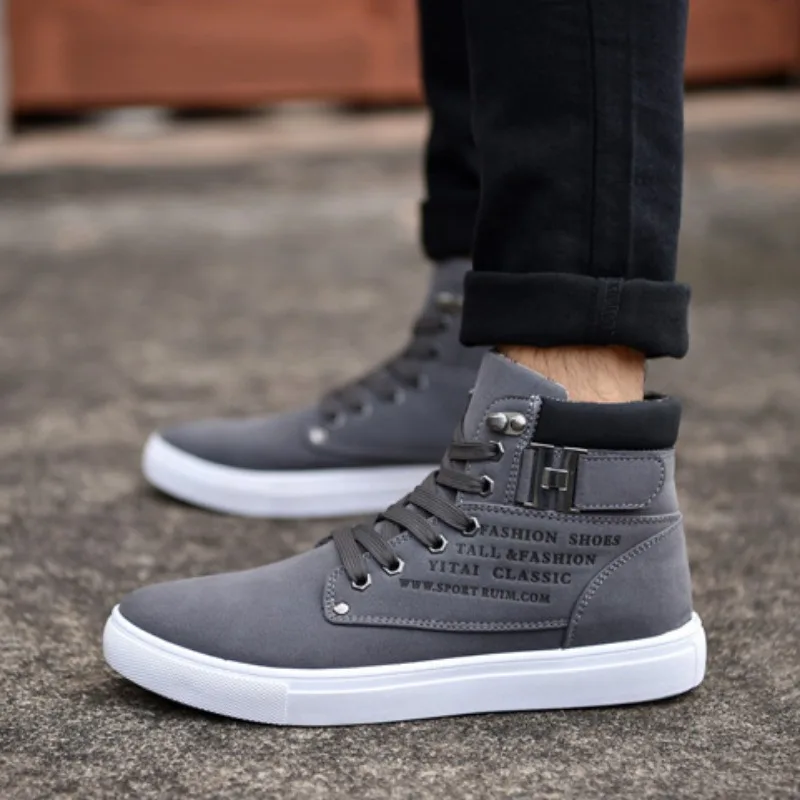 Scarpe da uomo 2024 Nuova moda con lacci alti stivali da uomo con piattaforma scarpe da ginnastica casual da arrampicata scarpe da trekking basse zapatillas_voghion.com