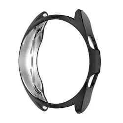 Enhanced Bezel Ring & TPU Protector Cover for Samsung Galaxy Watch4 Classic and Watch3 - Decorative Frame 2-in-1 (Black Case)
