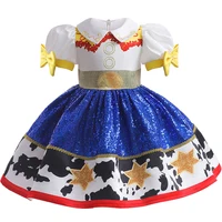 Déguisement Woody pour Halloween, robe de Cosplay Jessie pour garçons et filles, ensembles fantaisie de fête de carnaval, tenue de spectacle sur scène pour enfants 3