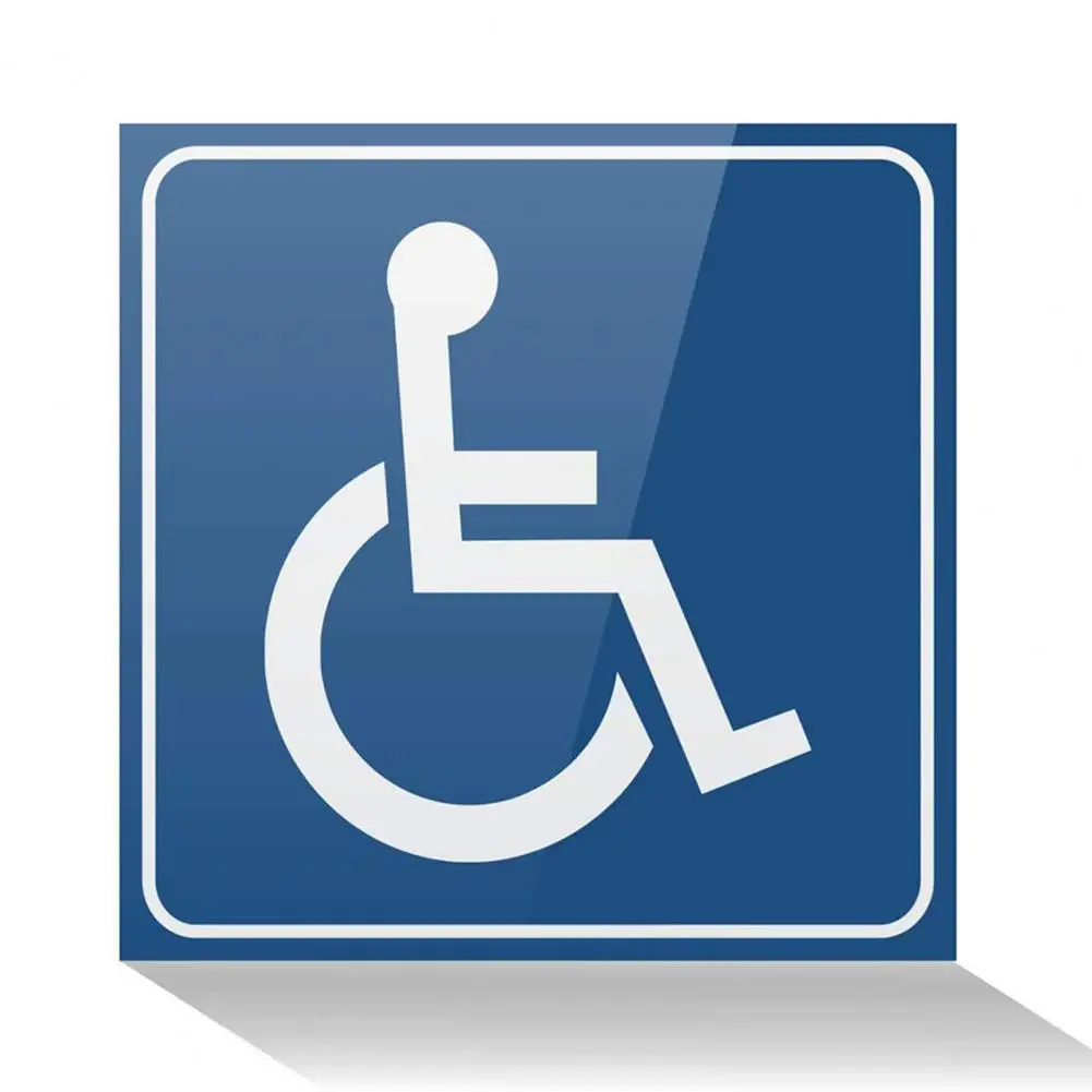 Disability Decal Waterproof Stickers for Wheelchair Users Uv Resistant Barrier Signs for Glass Doors Scratch self adhesive stickers,vinyl stickers